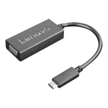 Lenovo 4X90M42956 video kabeļa adapteris VGA (D-Sub) USB Type-C Melns