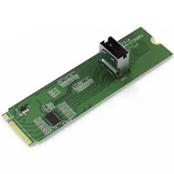 ICY DOCK - M.2 NVMe PCIe 4.0 SSD uz 1 x SlimSAS 4i adapteris ar pārsūtītāju