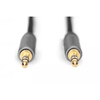 Digitus Audio savienojuma kabelis 3.5 mm ligzda uz 3.5 mm ligzdu 1.8 m Melns