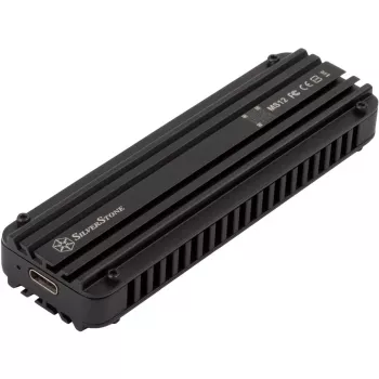Ārējais SSD korpuss Silverstone MS12 Melns M.2