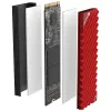 Dzesēšanas radiators Jonsbo M.2-3 RED melns sarkans 24.4mm 73mm 9.6mm