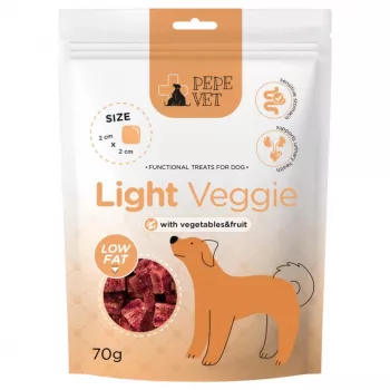 PAKA ZWIERZAKA Pepe VET Light Veggie hipoalerģisks mazkaloriju gardums suņiem 70 g