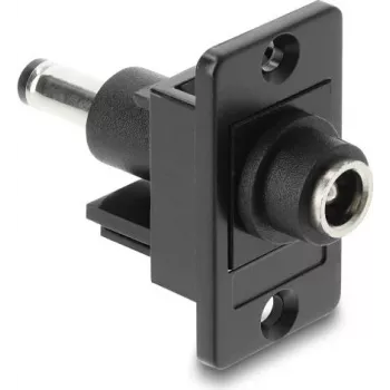 Paneļmontāžas DC stobra adapteris DELOCK 5.5x2.5 mm uz 5.5x2.1 mm, 91120