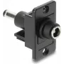 Paneļmontāžas DC stobra adapteris DELOCK 5.5x2.5 mm uz 5.5x2.1 mm, 91120