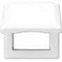 Jung AS 581 BFKL WW balts bezskrūvju pārsega panelis, termoplasts, 80,5×80,5 mm