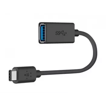 Belkin USB 3.0 kabelis USB-C uz USB-A 5GBit/s 1m Pelēks (F2CU036BTBLK)