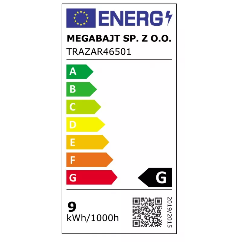 Enerģijas taupīšanas spuldze Tracer TRAZAR46501 LED 9W E27 3000K 806lm