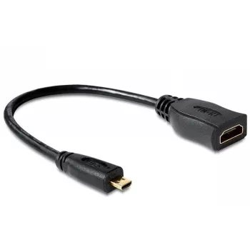 HDMI kabelis DeLOCK 65391 0.23m Type A uz Type D Melns