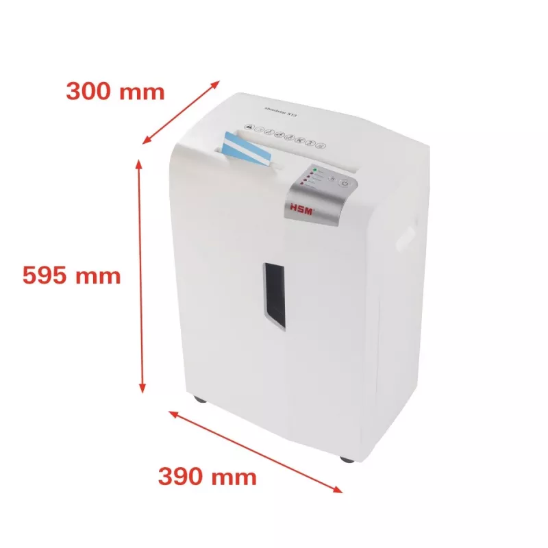 HSM shredstar X13 dokumentu smalcinātājs, 4 x 37 mm + atsevišķs CD griešanas mehānisms