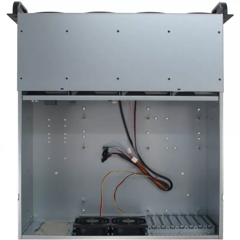 Servera korpuss Inter-Tech 4U-4408 Rack Melns, Sudrabs