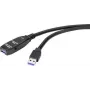 Renkforce RF-4598350 USB kabelis 20 m USB 3.2 Gen 1 (3.1 Gen 1) USB A Melns