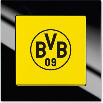 Busch-Jaeger Axcent Yellow, Black divvirzienu slēdža ieliktnis 2000/6 UJ/01