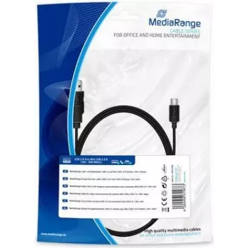 Audio kabelis MediaRange MRCS189 1,5m 3,5mm Melns