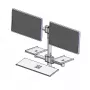 Sienas stiprinājuma stabs ar divām montāžas rokām Ergonomic Solutions EET063-02