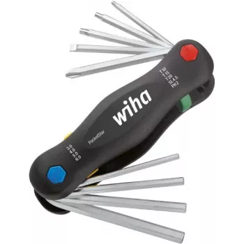 Kabatas daudzrīks Wiha PocketStar 12 cm, stikla šķiedra, kompakts pārnēsājams rokas instruments