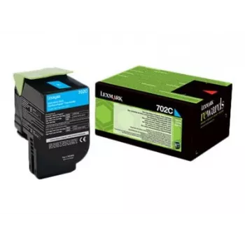 Lexmark 702C R toner kasetne 1 gab. Original Cyan