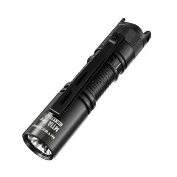 Kabatas lukturītis Nitecore MT1A Pro — LED 50 lm, USB uzlādējams, 1100 mAh, alumīnijs, ūdensizturīgs, triecienizturīgs, melns