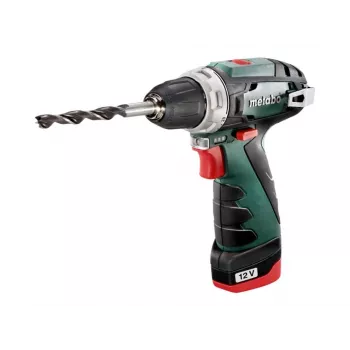 Metabo PowerMaxx BS Basic Pistolešu rokas urbis, 1400 RPM, melns/zaļš