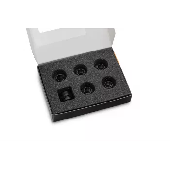 EK Water Blocks EK-Quantum Torque 6 komplekts HDC 12 uzgriežņu atslēgas gala stiprinājums Melns 1/4 collas 6 gab.