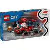 LEGO City F1 Pit Stop komplekts 60443 — Ferrari F1 mašīna, 322 detaļas, 5 minifigūras, vecumam no 6 gadiem