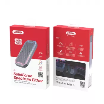 UNITEK SolidForce Spectrum SSD korpuss Grey M.2