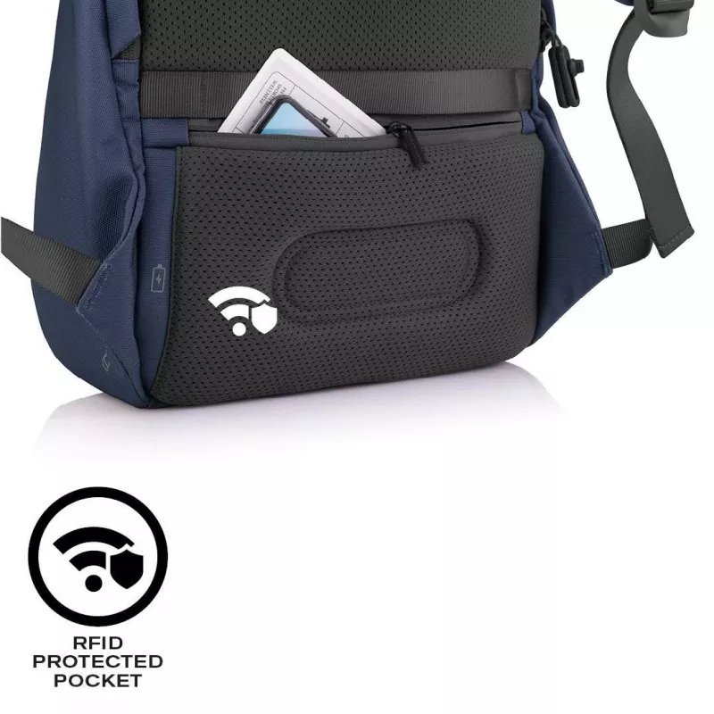 Ikdienas mugursoma XDDESIGN Bobby Soft ar 15.6 collu klēpjdatora nodalījumu, 16 L, tumši zila, PET