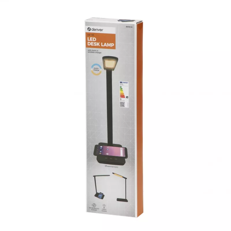 Denver LQI-105 5W G Melns galda lampa