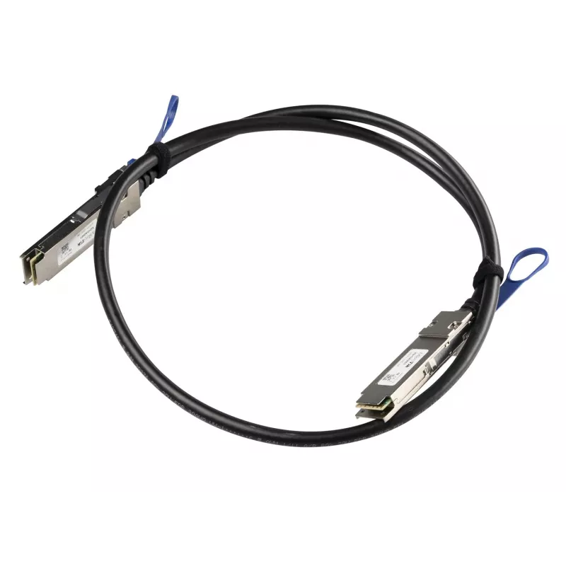 Mikrotik XQ+DA0001 InfiniBand/optiskās šķiedras kabelis 1 m QSFP+ uz QSFP+ / QSFP28 uz QSFP28 Melns