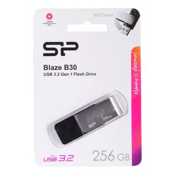 USB zibatmiņa Silicon Power 256GB USB Type-A 3.2 Gen 1 Blaze B30