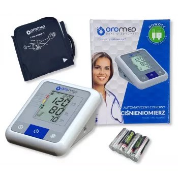 Oromed ORO-N1 Basic automātisks augšdelma asinsspiediena mērītājs, balts
