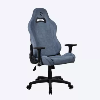 Spēļu krēsls Arozzi Torretta SoftFabric Blue – ergonomisks, regulējams augstums un roku balsti