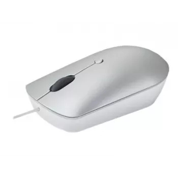 Vadu optiskā ambidekstrāla pele Lenovo 540 USB Type-C, pelēka, 4 pogas, 1,8 m kabelis