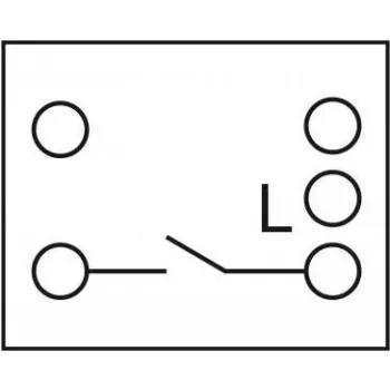 Delock Easy 45 spiedpogas slēdzis - 1 pārslēgšanas slēdzis - 10 A - AC 250 V - Balts, RAL 9003 (81359)