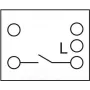 Delock Easy 45 spiedpogas slēdzis - 1 pārslēgšanas slēdzis - 10 A - AC 250 V - Balts, RAL 9003 (81359)
