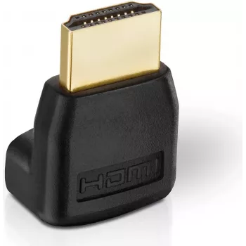 HDMI adapteris helos BASIC 302028 — HDMI vīriešu uz sieviešu, leņķis, atbalsta 1080p