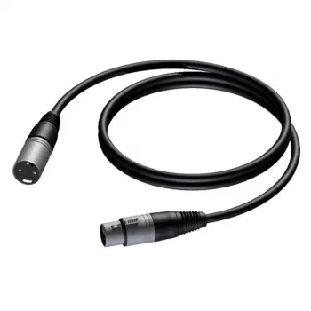 PROCAB XLR vīrišķais-sieviešu kabelis 0.5 m