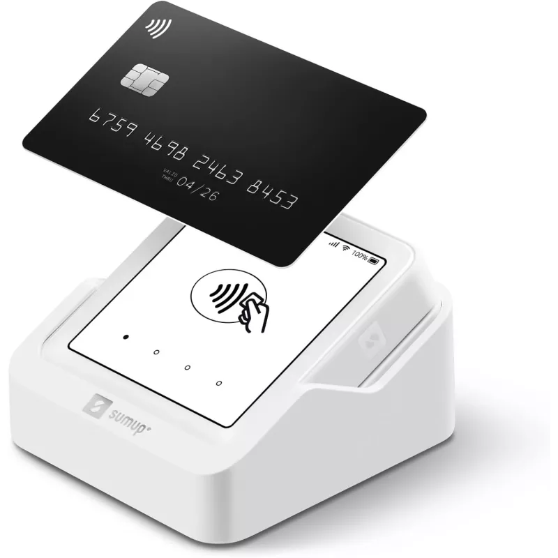 Karšu lasītājs SumUp Solo 800605502 — bezkontakta un čipu maksājumi, autonoms mobilais POS