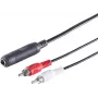 Audio kabelis ShiverPeaks 3-polu 6.3 mm uz RCA (Cinch) 0.2 m, modelis 30521