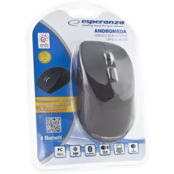 Esperanza EM123K Bluetooth pele, 2400 DPI, melna