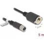 Tīkla kabelis DeLOCK M12 X-kodēts 8-pin sievišķais uz RJ45 Cat.6A 5m Melns