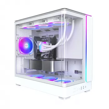 Korpuss Montech KING 15 PRO White — Micro ATX / Mini-ITX, Midi Tower