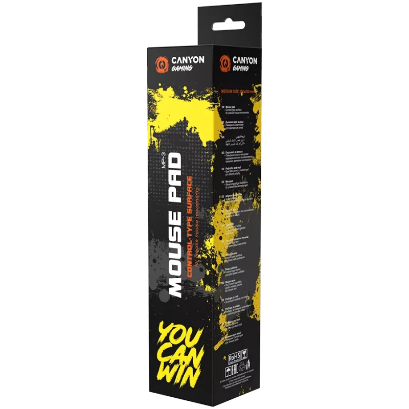 Canyon CND-CMP3 daudzkrāsains spēļu peles paliktnis 350x250 mm