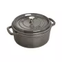 Staub La Cocotte apaļš čuguna katls, 26 cm, grafītpelēkā krāsā