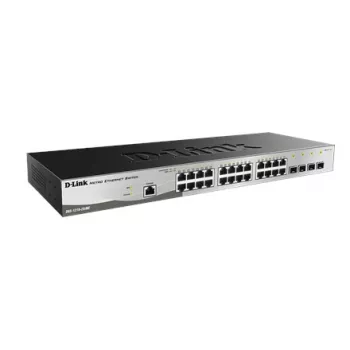 D-Link DGS-1210-28/ME/E tīkla slēdzis, pārvaldāms L2+, Gigabit Ethernet (10/100/1000), 1U, melns/pelēks