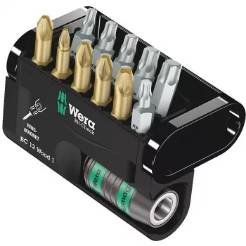 Skrūvgriežu uzgaļu komplekts Wera Bit-Check 12