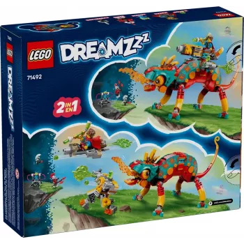 Konstruktors LEGO 71492 Dreamzz Mateo uguns hameleons, ķieģeļu modelis radošai būvēšanai