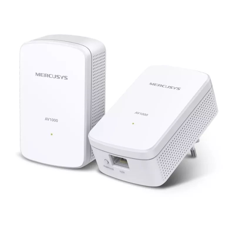 Mercusys AV1000 Gigabit Powerline Starter Kit MP500 KIT — 1000 Mbit/s, 1x RJ-45