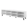 TV skapis cama meble ASTI 200×42×52 cm balts matēts