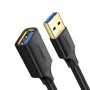 Ugreen pagarinātāja kabelis USB 3.0 (sieviete) uz USB 3.0 (vīrietis) 2m (melns)