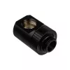 EK Water Blocks EK-Torque T veida sadalītāja adapteris G1/4 ārējā vītne uz 2x G1/4 iekšējā vītne, griežams, melns